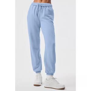 Alo Yoga Accolade Seashell Blue Athleisure Lounge Active Jogger Sweatpants Small